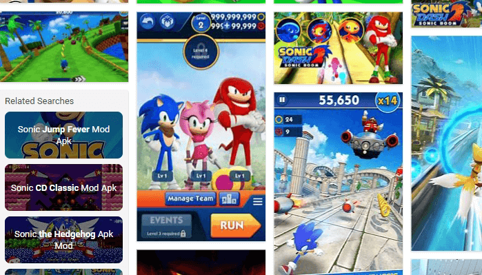 Sonic Dash 2 Apk Mod